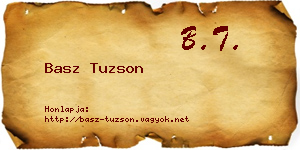 Basz Tuzson névjegykártya